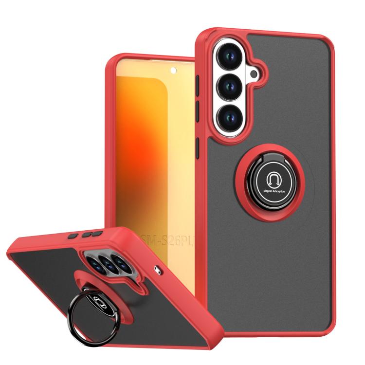 Custodia Q Shadow 1 Series in TPU e PC con anello per Samsung Galaxy S26+, S26
