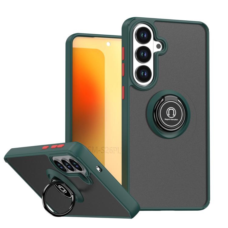 Custodia Q Shadow 1 Series in TPU e PC con anello per Samsung Galaxy S26+, S26