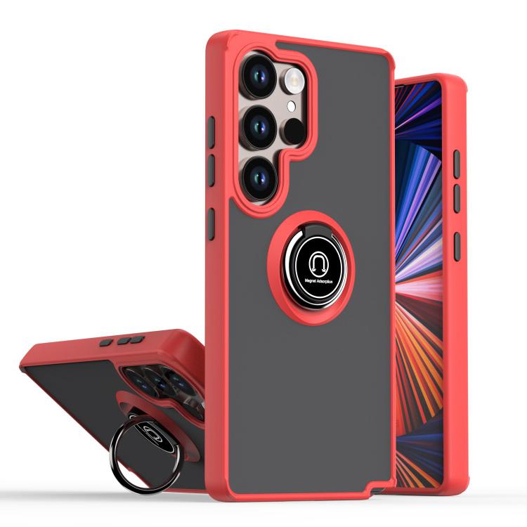 Custodia Q Shadow 1 Series in TPU e PC con anello per Samsung Galaxy S26+, S26
