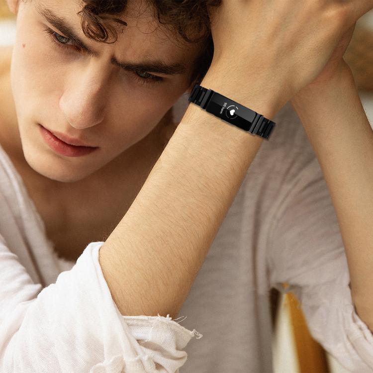 Cinturino per orologio sottile in acciaio inossidabile con fibbia a farfalla in metallo., For Fitbit Inspire 3, For Fitbit Ace 3 / Ace 2 / Inspire 2