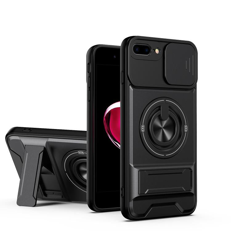 Custodia per telefono multifunzionale magnetica antiurto con finestra scorrevole per obiettivo., For iPhone 11 Pro Max, For iPhone 11, For iPhone XR, For iPhone XS Max