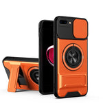 Custodia per telefono multifunzionale magnetica antiurto con finestra scorrevole per obiettivo., For iPhone 11 Pro Max, For iPhone 11, For iPhone XR, For iPhone XS Max