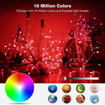 Stringa luminosa LED RGB USB in filo di rame con controllo Blueto