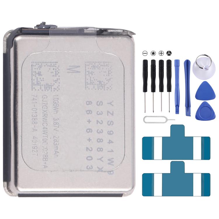 Batteria di ricambio con cavo flessibile per Apple Watch Series 6-9 e Ultra 1