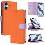Custodia per telefono in ecopelle vegana con texture litchi rimovibile e chiusura magnetica laterale., For iPhone 16 Pro Max, For iPhone 16 Pro, For iPhone 16 Plus, For iPhone 16