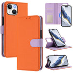 Custodia per telefono in ecopelle vegana con texture litchi rimovibile e chiusura magnetica laterale., For iPhone 14 Plus, For iPhone 14, For iPhone 14 Pro, For iPhone 14 Pro Max