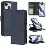 Custodia per telefono in ecopelle vegana con texture litchi rimovibile e chiusura magnetica laterale., For iPhone 14 Plus, For iPhone 14, For iPhone 14 Pro, For iPhone 14 Pro Max