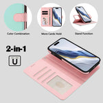 Custodia per telefono in ecopelle vegana con texture litchi rimovibile e chiusura magnetica laterale., For iPhone 13 Pro Max, For iPhone 13 Pro, For iPhone 13, For iPhone 12 / 12 Pro