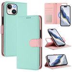 Custodia per telefono in ecopelle vegana con texture litchi rimovibile e chiusura magnetica laterale., For iPhone 13 Pro Max, For iPhone 13 Pro, For iPhone 13, For iPhone 12 / 12 Pro