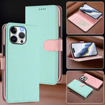 Custodia per telefono in ecopelle vegana con texture litchi rimovibile e chiusura magnetica laterale., For iPhone 12 Pro Max, For iPhone 11 Pro Max, For iPhone 11, For iPhone 11 Pro