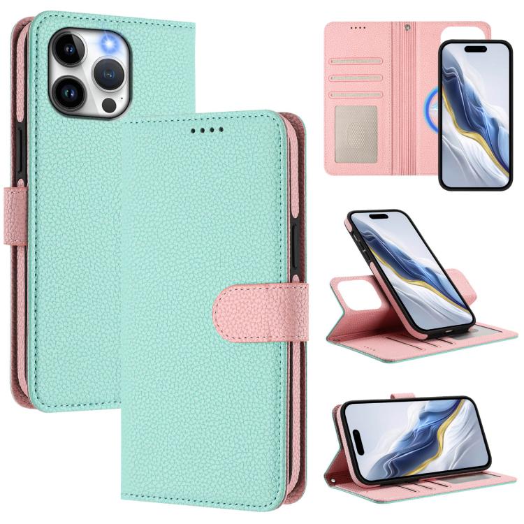 Custodia per telefono in ecopelle vegana con texture litchi rimovibile e chiusura magnetica laterale., For iPhone 12 Pro Max, For iPhone 11 Pro Max, For iPhone 11, For iPhone 11 Pro