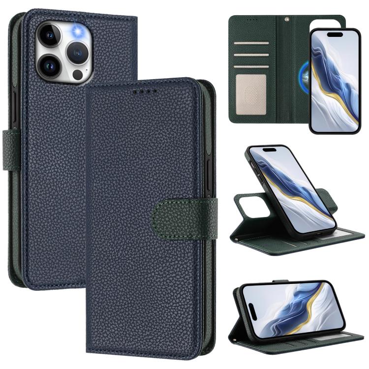 Custodia per telefono in ecopelle vegana con texture litchi rimovibile e chiusura magnetica laterale., For iPhone 12 Pro Max, For iPhone 11 Pro Max, For iPhone 11, For iPhone 11 Pro