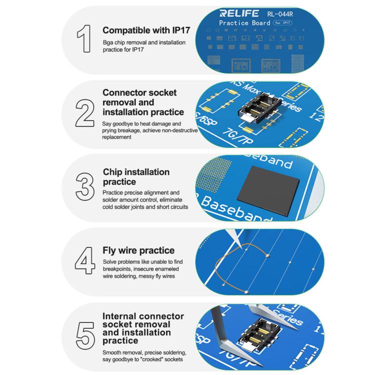 Connettore chip BGA RELIFE RL-044R per iPhone 17 - immagine 4