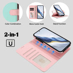 Custodia in ecopelle vegana con texture litchi e chiusura magnetica per Samsung