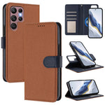 Custodia in ecopelle vegana con texture litchi e chiusura magnetica per Samsung