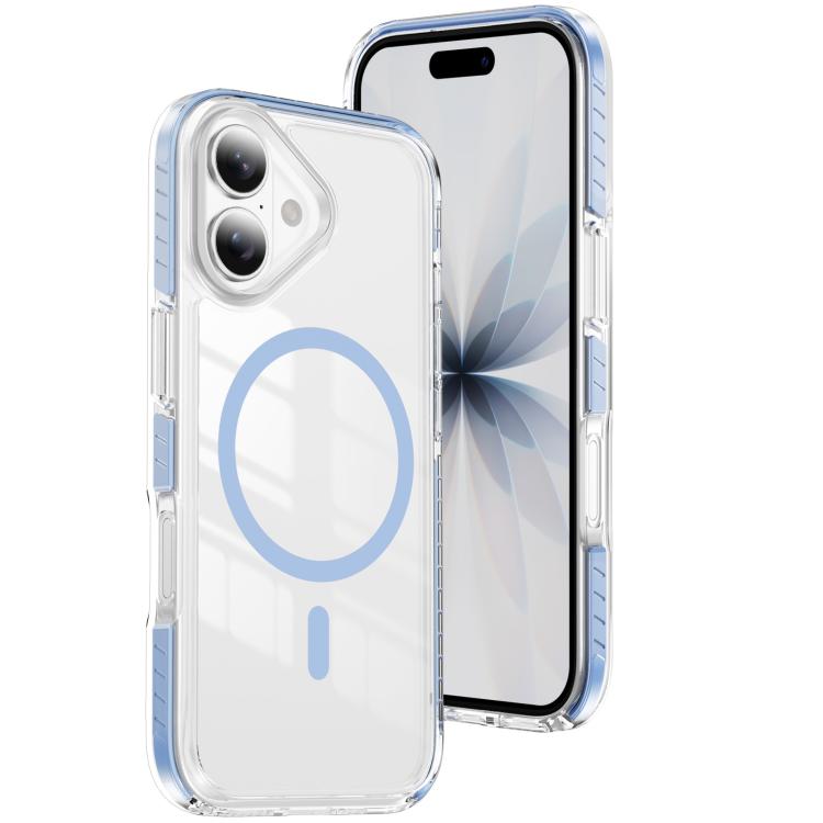 Custodia per telefono Crystal Shield trasparente magnetica ibrida in acrilico e TPU, For iPhone 17 Pro, For iPhone 17, For iPhone Air