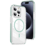 Custodia per telefono Crystal Shield trasparente magnetica ibrida in acrilico e TPU, For iPhone 16, For iPhone 15 Pro Max, For iPhone 15 Pro