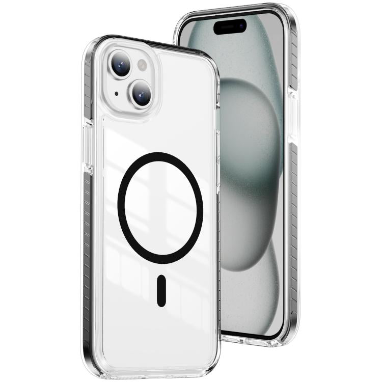 Custodia per telefono Crystal Shield trasparente magnetica ibrida in acrilico e TPU, For iPhone 14 / 13, For iPhone 14 Pro, For iPhone 14 Pro Max