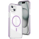 Custodia per telefono Crystal Shield trasparente magnetica ibrida in acrilico e TPU, For iPhone 14 / 13, For iPhone 14 Pro, For iPhone 14 Pro Max