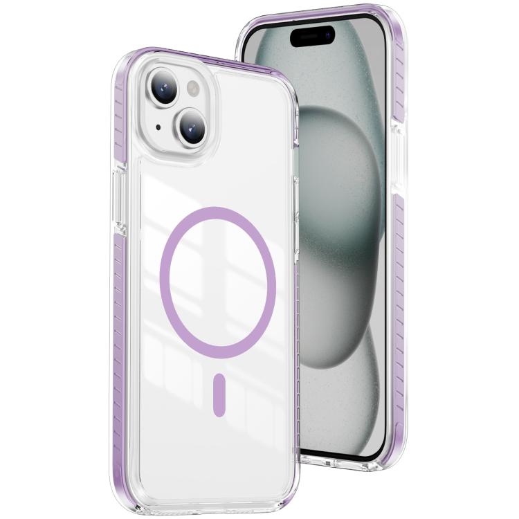 Custodia per telefono Crystal Shield trasparente magnetica ibrida in acrilico e TPU, For iPhone 14 / 13, For iPhone 14 Pro, For iPhone 14 Pro Max