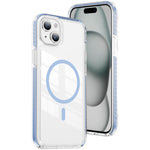 Custodia per telefono Crystal Shield trasparente magnetica ibrida in acrilico e TPU, For iPhone 14 / 13, For iPhone 14 Pro, For iPhone 14 Pro Max