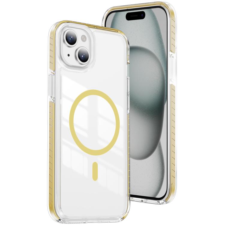 Custodia per telefono Crystal Shield trasparente magnetica ibrida in acrilico e TPU, For iPhone 14 / 13, For iPhone 14 Pro, For iPhone 14 Pro Max