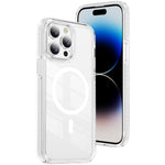 Custodia per telefono Crystal Shield trasparente magnetica ibrida in acrilico e TPU, For iPhone 14 / 13, For iPhone 14 Pro, For iPhone 14 Pro Max