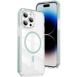 Custodia per telefono Crystal Shield trasparente magnetica ibrida in acrilico e TPU, For iPhone 14 / 13, For iPhone 14 Pro, For iPhone 14 Pro Max