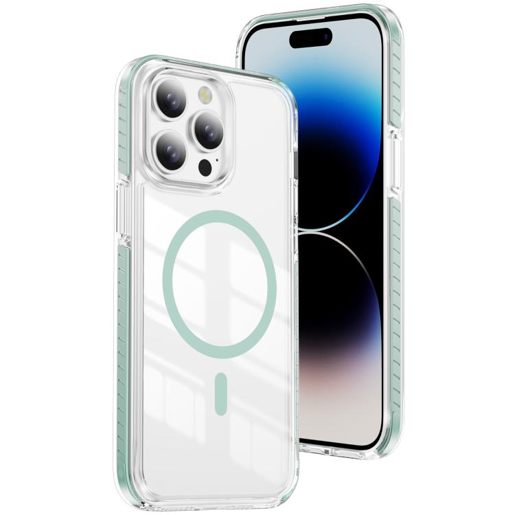 Custodia per telefono Crystal Shield trasparente magnetica ibrida in acrilico e TPU, For iPhone 14 / 13, For iPhone 14 Pro, For iPhone 14 Pro Max