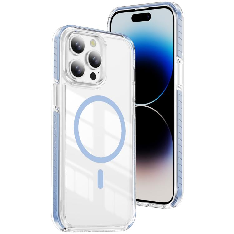 Custodia per telefono Crystal Shield trasparente magnetica ibrida in acrilico e TPU, For iPhone 14 / 13, For iPhone 14 Pro, For iPhone 14 Pro Max