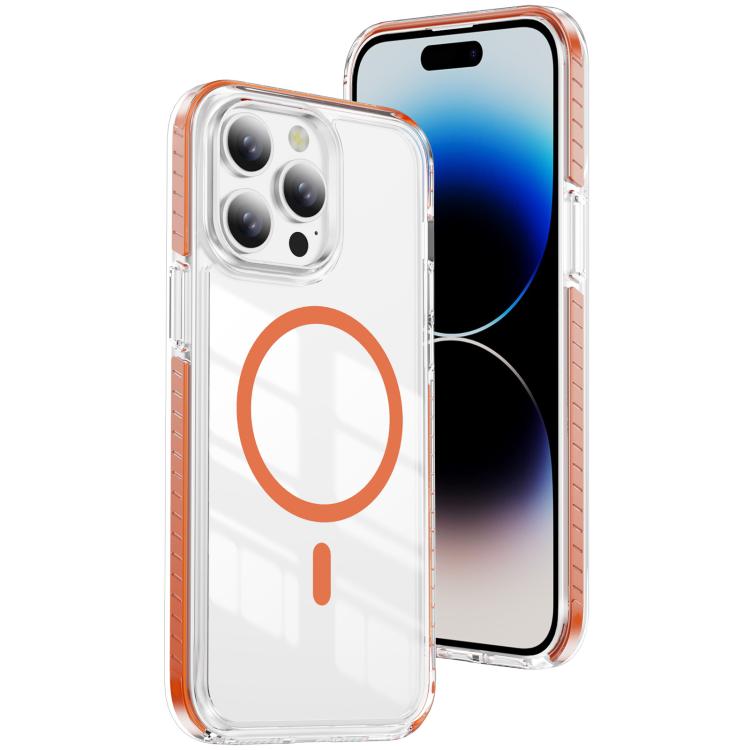 Custodia per telefono Crystal Shield trasparente magnetica ibrida in acrilico e TPU, For iPhone 14 / 13, For iPhone 14 Pro, For iPhone 14 Pro Max