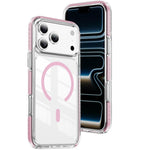 Custodia per telefono Crystal Shield trasparente magnetica ibrida in acrilico e TPU, For iPhone 18 Pro, For iPhone 18 Pro Max, For iPhone 17 Pro Max