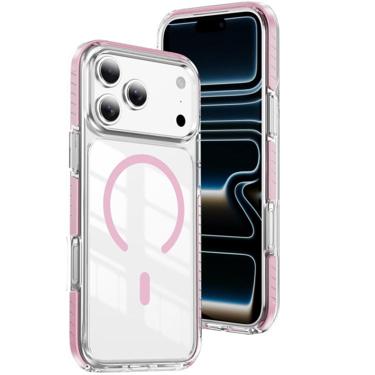Custodia per telefono Crystal Shield trasparente magnetica ibrida in acrilico e TPU, For iPhone 18 Pro, For iPhone 18 Pro Max, For iPhone 17 Pro Max