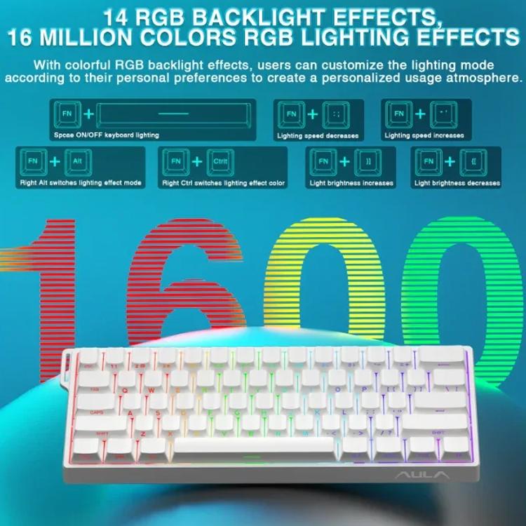 Tastiera cablata AULA WIN60HE 60 tasti RGB