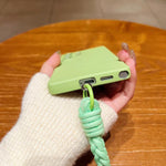 Custodia magnetica in silicone liquido con cordino per Samsung Galaxy S22+ e S22