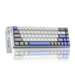 Tastiera cablata AULA WIN68HE MAX versione 68 tasti RGB, WIN68HE Grey+White+Blue Wing Chun Magnetic Axis