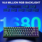 Tastiera meccanica AULA WIN68HE 68 tasti RGB cablata
