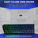 Tastiera meccanica AULA WIN68HE 68 tasti RGB cablata