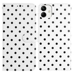 Custodia per telefono in ecopelle con motivo a pois per Samsung Galaxy A23 5G