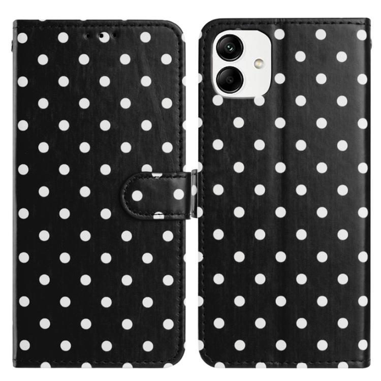 Custodia per telefono in ecopelle con motivo a pois per Samsung Galaxy A23 5G