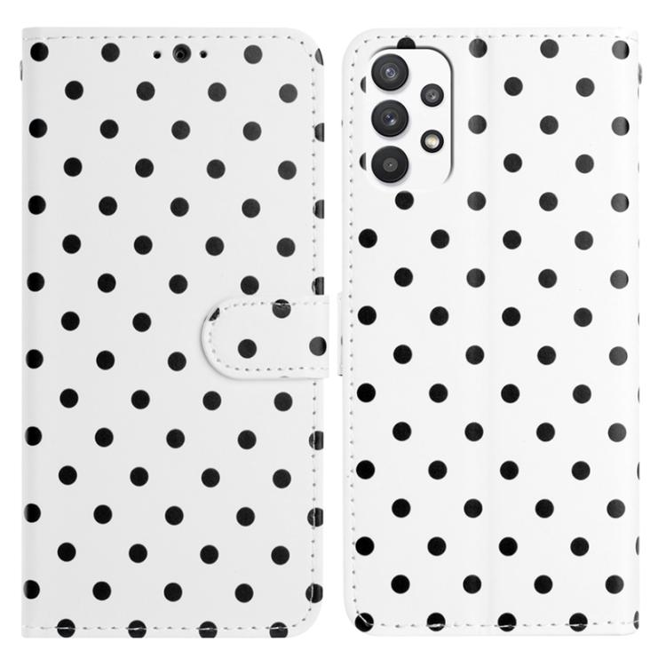 Custodia per telefono in ecopelle con motivo a pois per Samsung Galaxy A23 5G