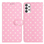 Custodia per telefono in ecopelle con motivo a pois per Samsung Galaxy A23 5G