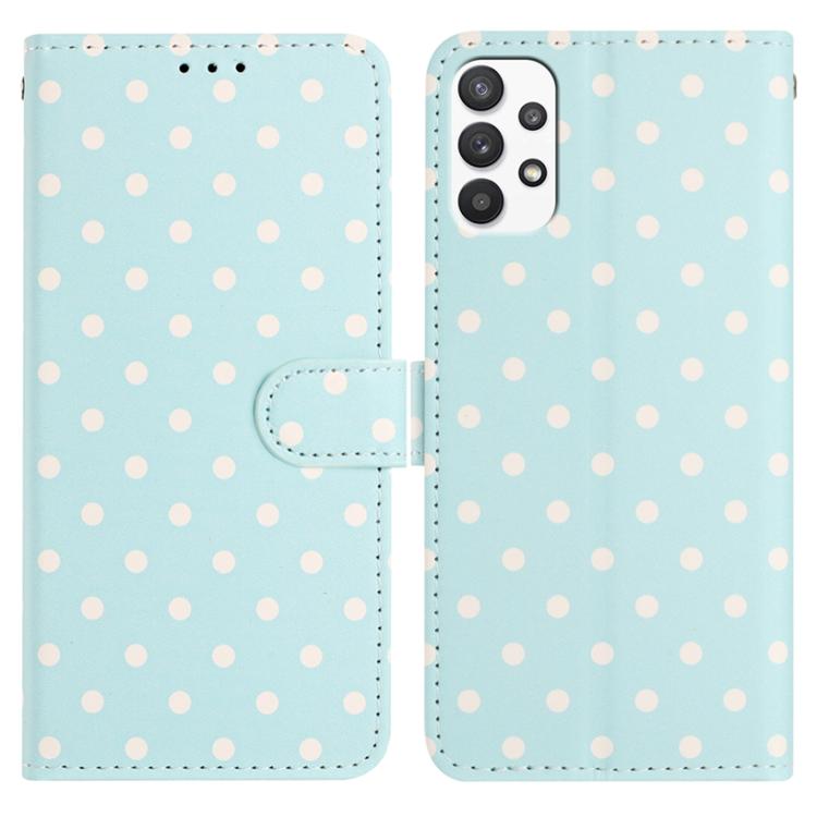 Custodia per telefono in ecopelle con motivo a pois per Samsung Galaxy A23 5G