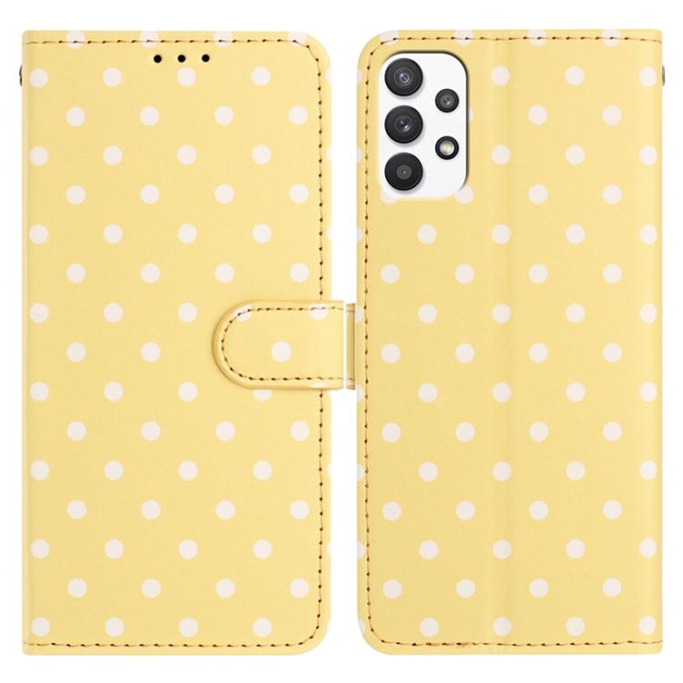 Custodia per telefono in ecopelle con motivo a pois per Samsung Galaxy A23 5G