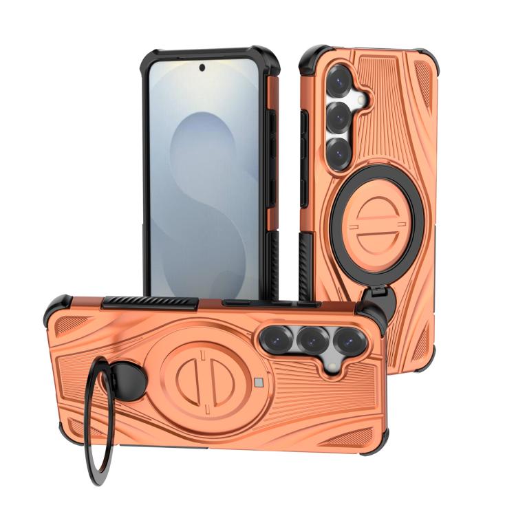 Custodia magnetica con supporto girevole per Samsung Galaxy S25 Edge 5G, Samsung