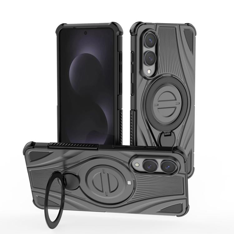 Custodia magnetica con supporto girevole per Samsung Galaxy S25 Edge 5G, Samsung