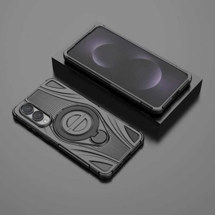 Custodia magnetica con supporto girevole per Samsung Galaxy S25 Edge 5G, Samsung