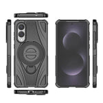 Custodia magnetica con supporto girevole per Samsung Galaxy S25 Edge 5G, Samsung