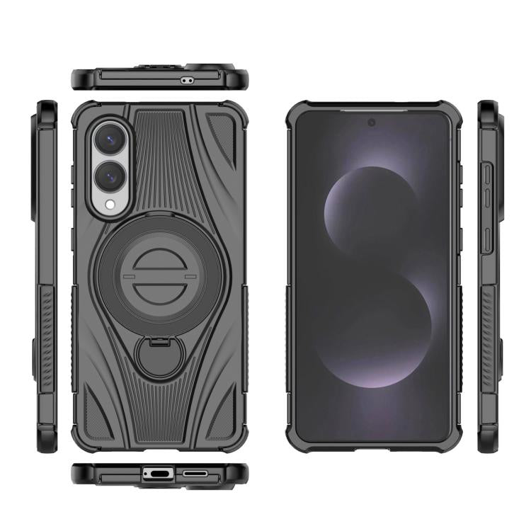 Custodia magnetica con supporto girevole per Samsung Galaxy S25 Edge 5G, Samsung