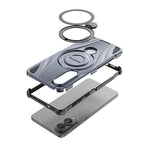 Custodia magnetica con supporto girevole per Samsung Galaxy S25 Edge 5G, Samsung
